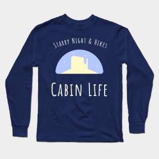 Cabin Life Starry Night Long Sleeve T-Shirt